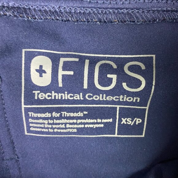 Figs Zamora Scrub Pants Womens XS Petite Blue Joggers Drawstrings XSP W18SW2005P - Picture 9 of 14